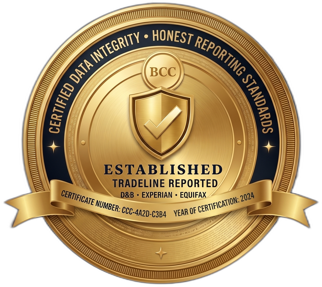 BCC Supplies seal: certified data integrity, honest reporting standards